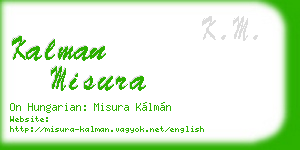 kalman misura business card